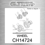 CH14724 Wheel Fits John Deere (surplus Open Box) New. Price: $216.58.
