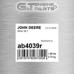 AB4039R Ring Set Fits John Deere (surplus Open Box) New. Price: $205.99.