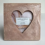 Cupcakes & Cashmere Heart Faux Pink Marble Stone 4X4 Frame Valentines Love India Used. Price: $12.99.
