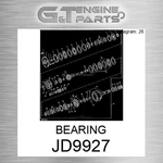JD9927 Bearing Fits John Deere (surplus Open Box) New. Price: $63.96.