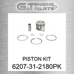 6207-31-2180PK Piston Kit Fits Komatsu (new Aftermarket). Price: $167.45.