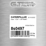 8S0497 Gear 1-CAT 1-AFTRMKT Fits Caterpillar (new Aftermarket). Price: $421.60.