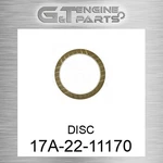 17A-22-11170 Disc Fits Komatsu (new Aftermarket). Price: $124.76.