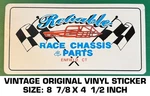 Reliable Race Chassis Parts - Vintage Original Decal Sticker Racing Car New. Price: $10.24.
