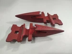 Pair Of Sickle Knife Guard Fits Massey Ferguson Parts 679836M1 New Log 2. Price: $24.00.
