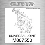 M807550 Universal Joint Fits John Deere (surplus Open Box) New. Price: $81.40.