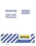 New Holland 2450, 2550 Windrower Service Manual Repair Shop Book Brand. Price: $69.00.