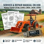Kubota L3130 L3430 L3830 L4630 L5030 Tractor Service Repair Workshop Manual Usb Brand. Price: $23.99.