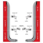 Trux TSK6-CSET6 60IN Curved Top Stacks 55IN Spools 90DEG 6-5IN Elbows Clamps New. Price: $3221.86.