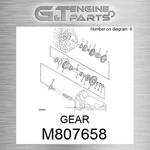 M807658 Gear Fits John Deere (surplus Open Box) New. Price: $319.27.