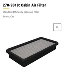 Oem Cabin Air Filter Caterpillar Heavy Equipment Parts Industrial Nib New. Price: $29.99.