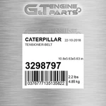3298797 Tensioner-belt Fits Caterpillar (new Aftermarket). Price: $101.12.