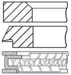 Goetze Engine 08-784100-00 Piston Ring Kit Ford New. Price: $23.62.